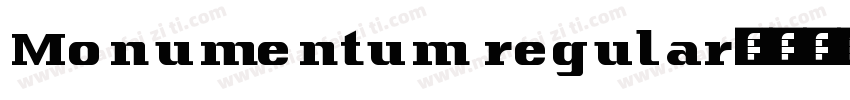 Monumentum regular字体转换